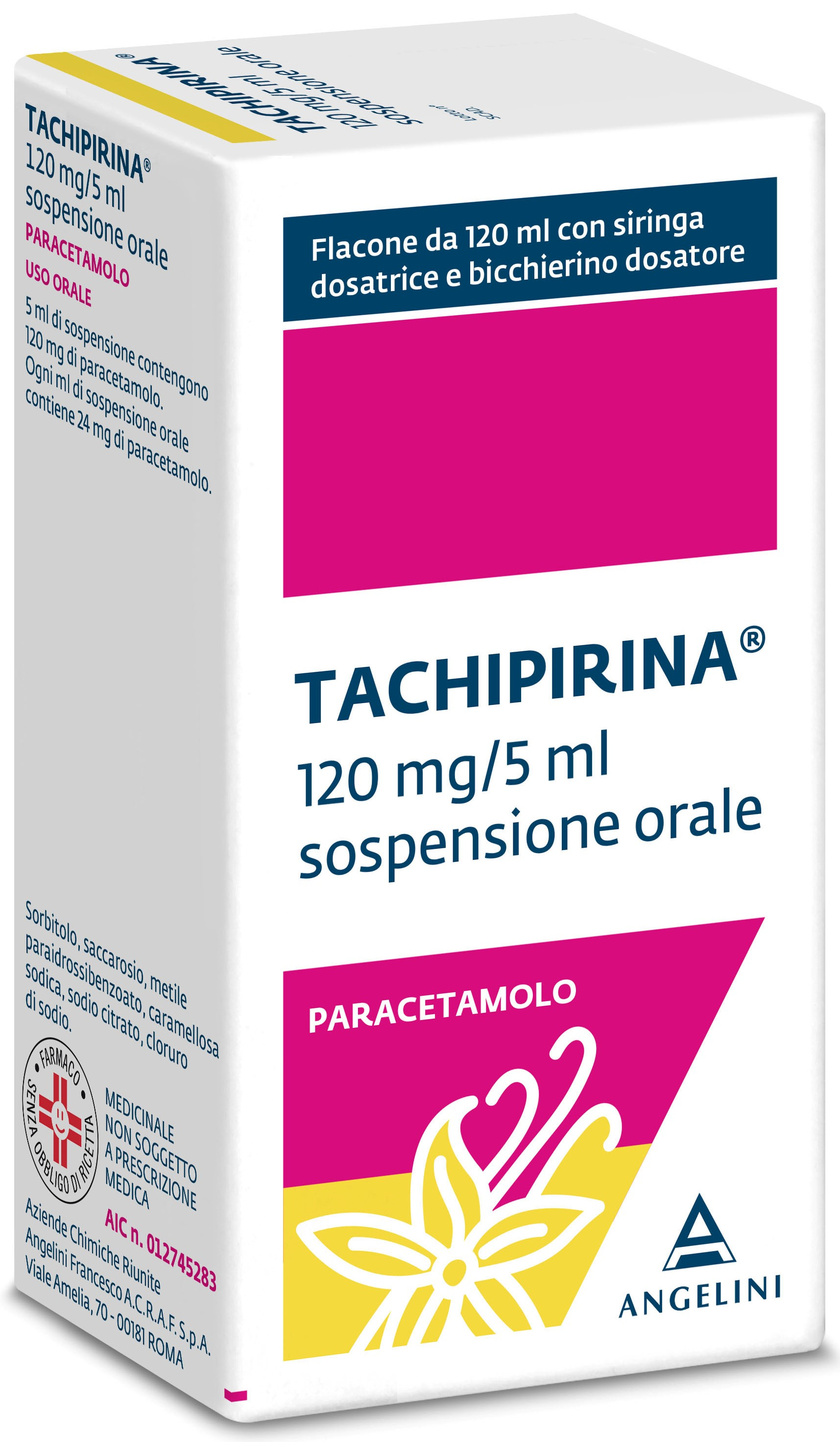 TACHIPIRINA*SOSP 120ML VAN/CAR - Farmacia Murachelli Di Putelli dr. Giovanni