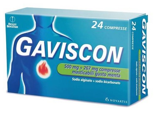 GAVISCON*24CPR MENTA 500+267MG - Farmacia Murachelli Di Putelli dr. Giovanni