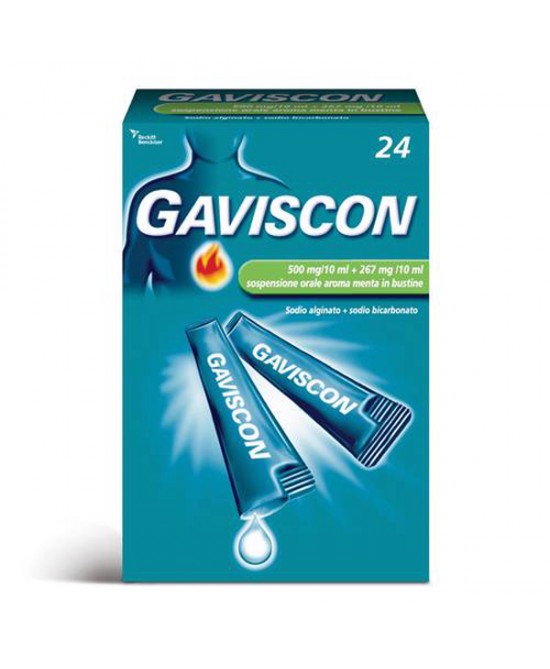 GAVISCON*24BUST 500+267MG/10ML - Farmacia Murachelli Di Putelli dr. Giovanni