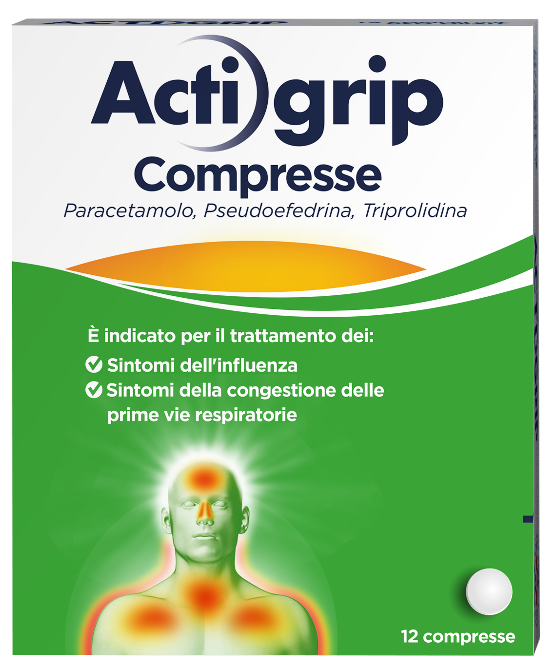 ACTIGRIP*12CPR 2,5+60+500MG - Farmacia Murachelli Di Putelli dr. Giovanni
