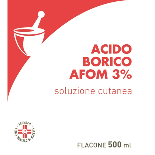 ACIDO BORICO AFOM*3% 500ML - Farmacia Murachelli Di Putelli dr. Giovanni