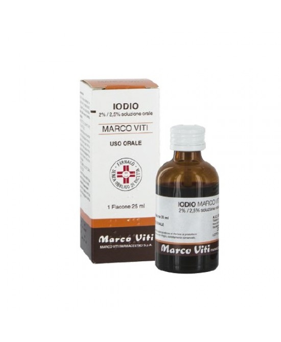 IODIO OS SOLUZ MV*25ML 2%+2,5% - Farmacia Murachelli Di Putelli dr. Giovanni