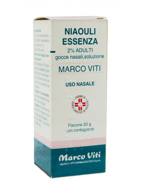 NIAOULI ESSENZA MV*2% GTT 20G - Farmacia Murachelli Di Putelli dr. Giovanni