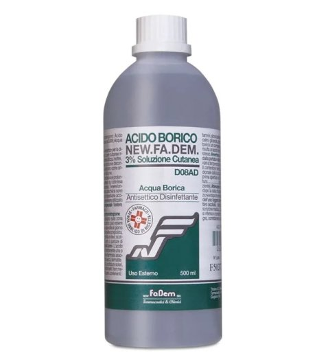 ACIDO BORICO NEW F*3% FL 500ML - Farmacia Murachelli Di Putelli dr. Giovanni