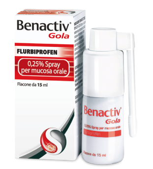BENACTIV GOLA*SPRAY 15ML 0,25% - Farmacia Murachelli Di Putelli dr. Giovanni