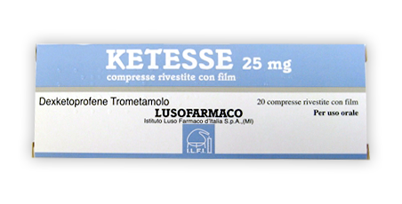 KETESSE*20CPR RIV 25MG - Farmacia Murachelli Di Putelli dr. Giovanni