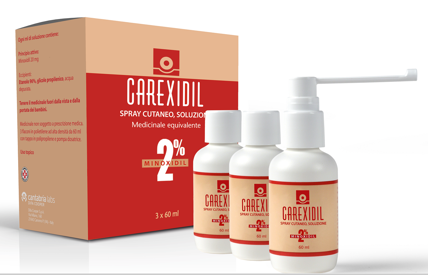 CAREXIDIL*3FL SOLUZ CUT 60ML2% - Farmacia Murachelli Di Putelli dr. Giovanni