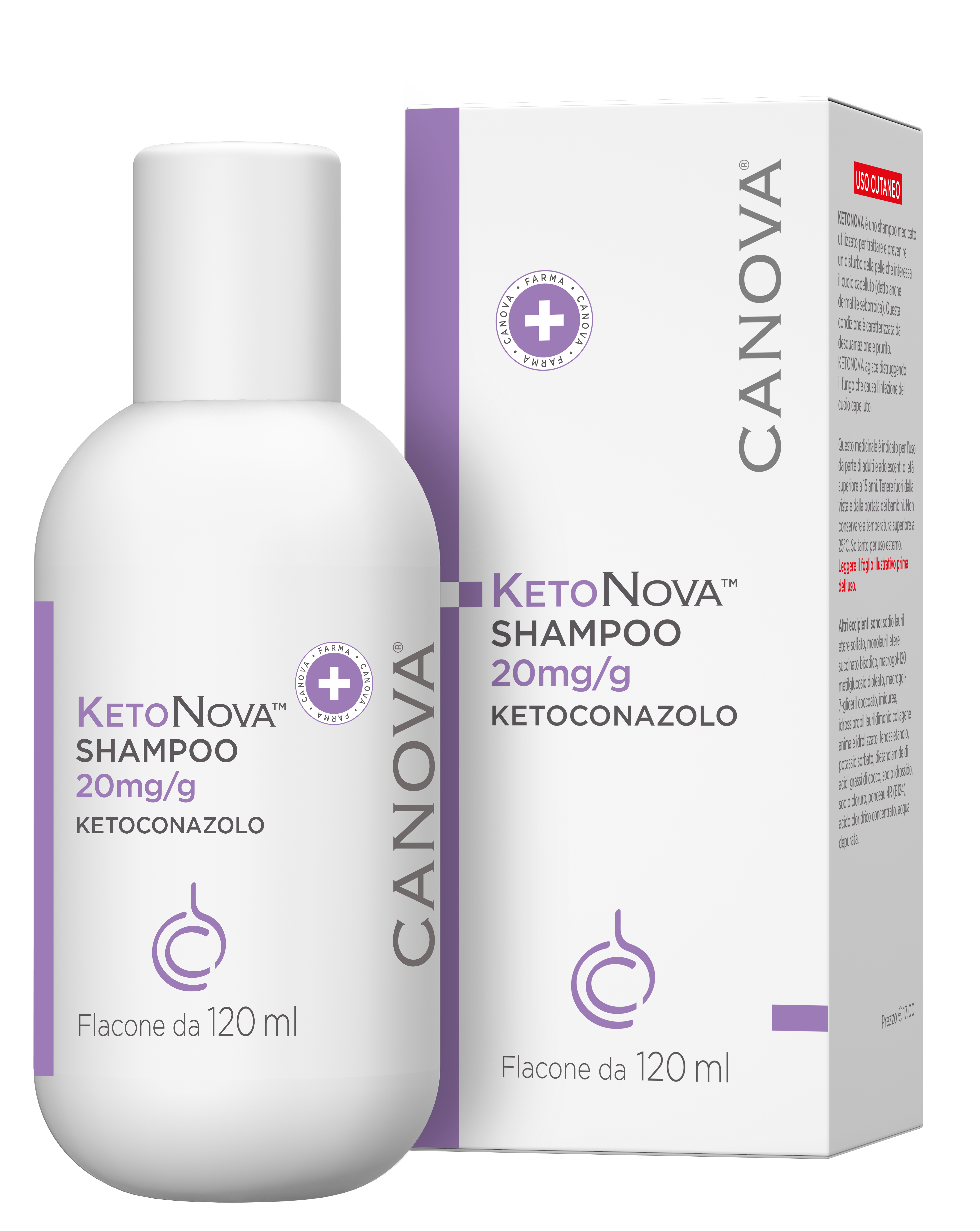 KETONOVA*SHAMPOO 120ML 20MG/G - Farmacia Murachelli Di Putelli dr. Giovanni
