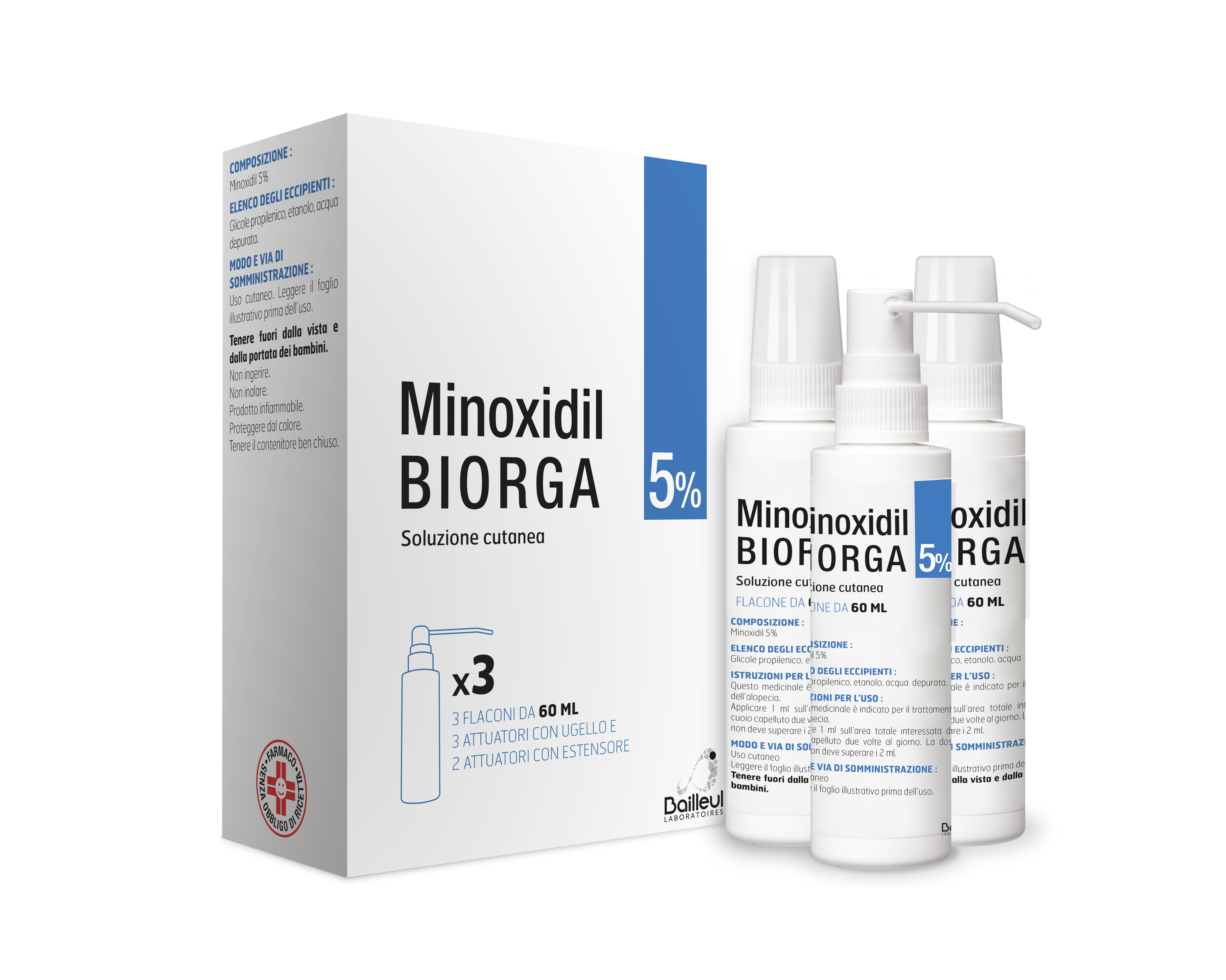 MINOXIDIL BIORGA*SOL CUT 3FL5% - Farmacia Murachelli Di Putelli dr. Giovanni