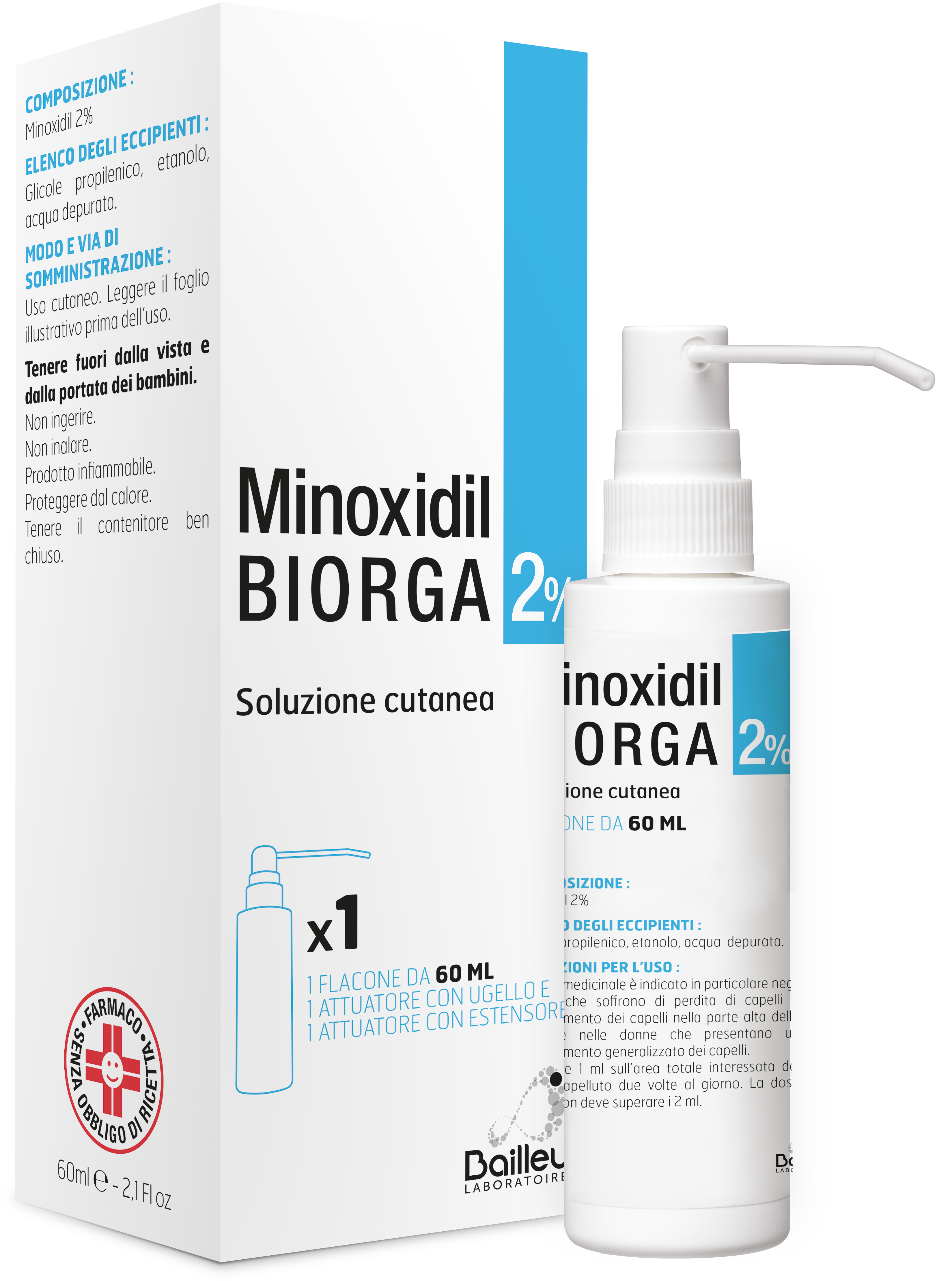 MINOXIDIL BIORGA*SOL CUT60ML2% - Farmacia Murachelli Di Putelli dr. Giovanni