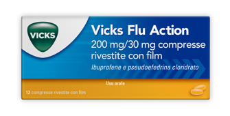 VICKS FLU ACTION*12CPR200+30MG - Farmacia Murachelli Di Putelli dr. Giovanni