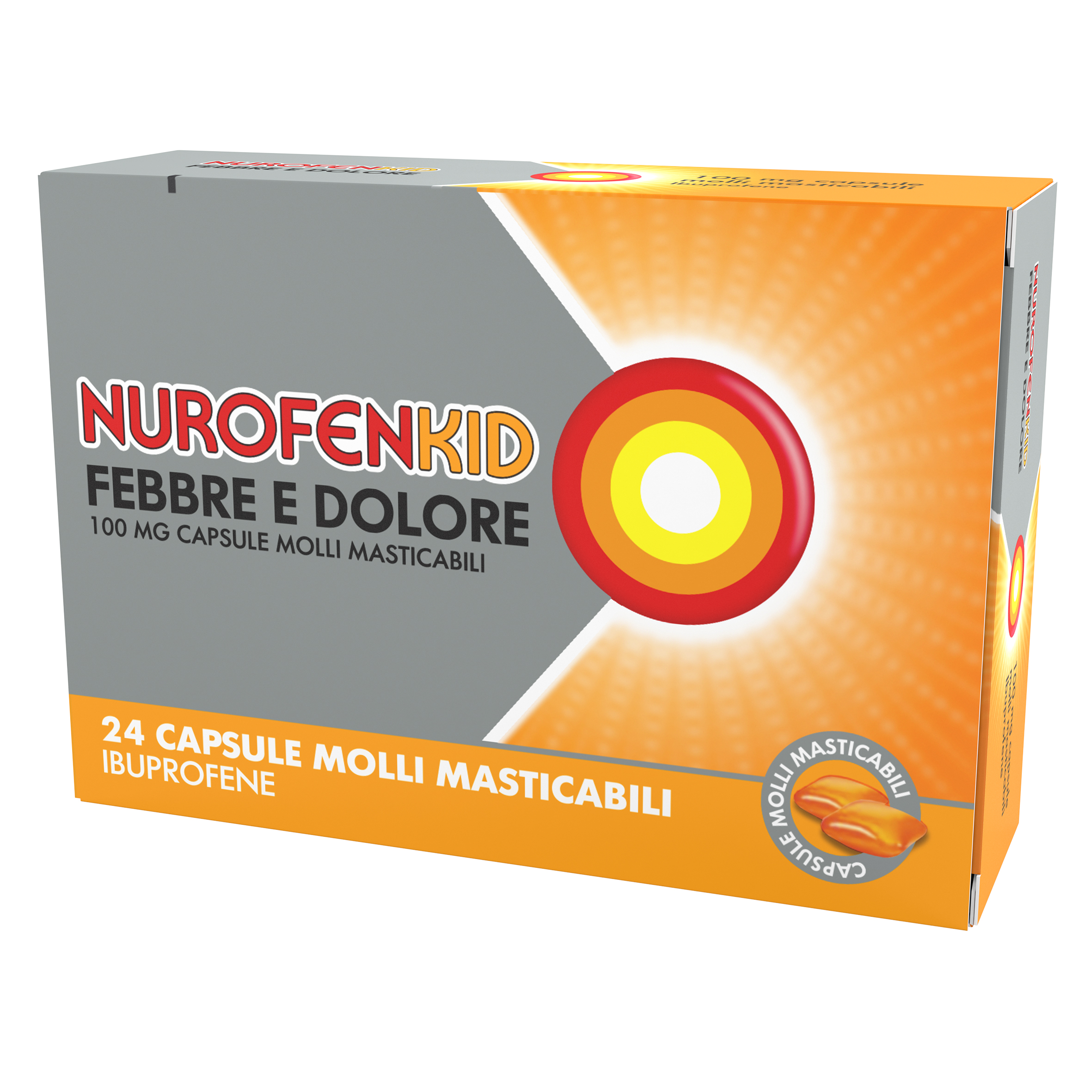 NUROFENKID FEBBRE D*24CPS100MG - Farmacia Murachelli Di Putelli dr. Giovanni