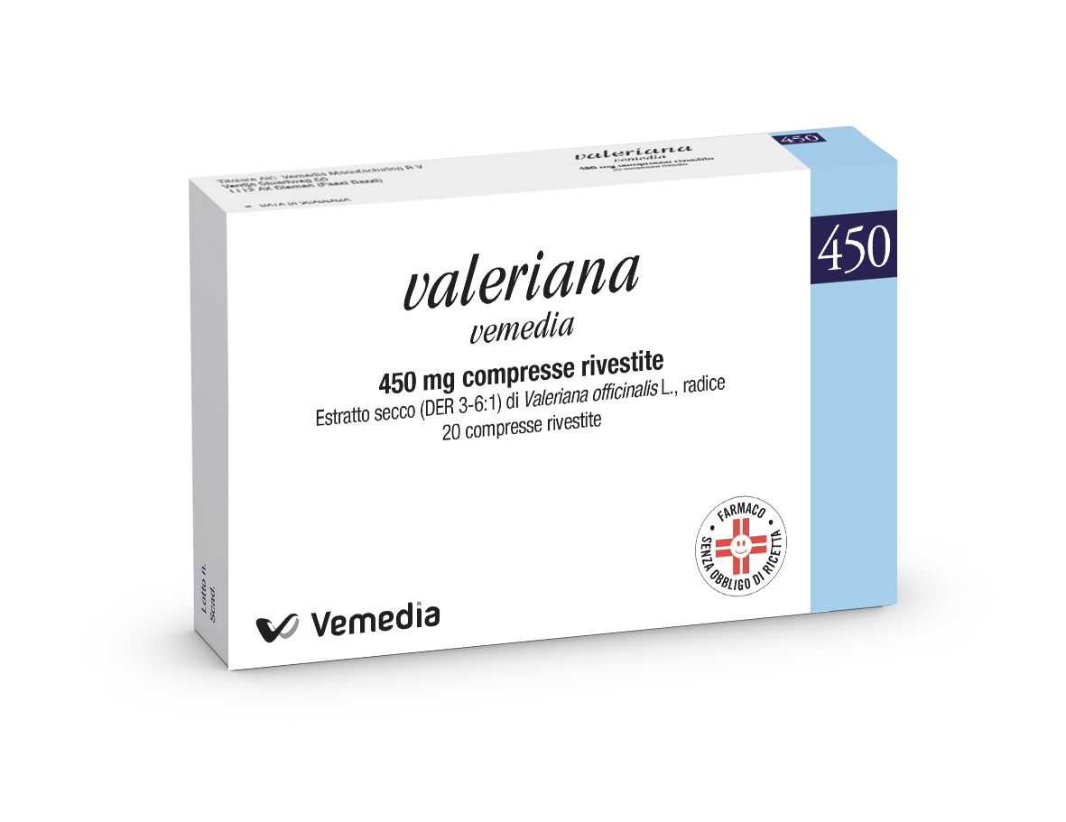 VALERIANA VEMEDIA*20CPR RIV450 - Farmacia Murachelli Di Putelli dr. Giovanni
