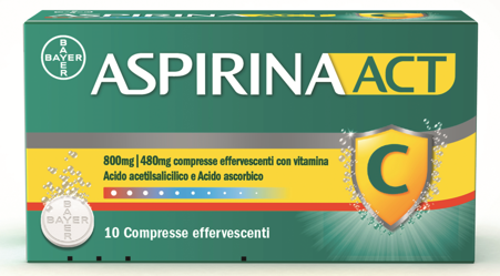 ASPIRINAACT*10CPR EFF800+480MG - Farmacia Murachelli Di Putelli dr. Giovanni
