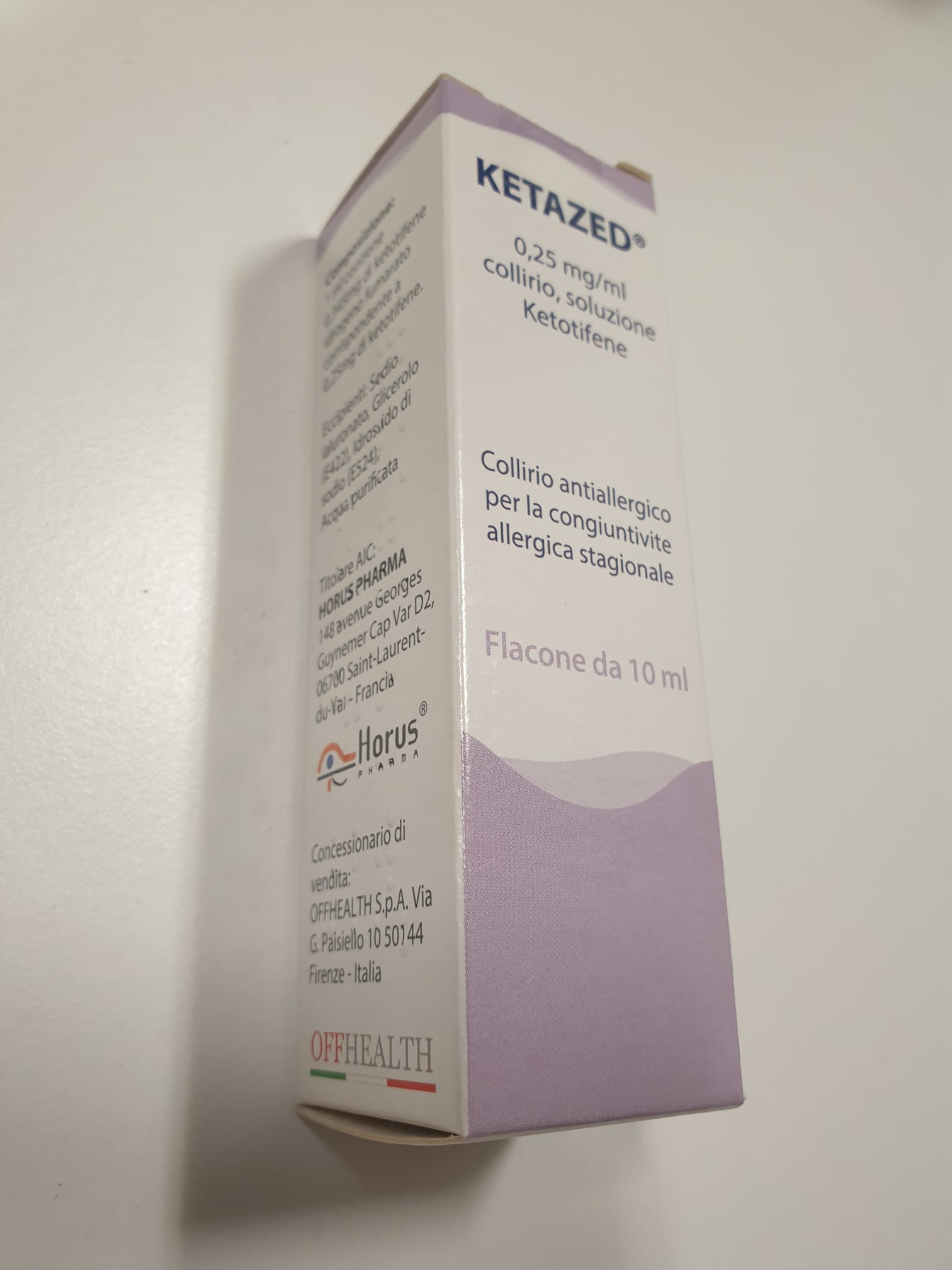 KETAZED*COLL 1FL 10ML0,25MG/ML - Farmacia Murachelli Di Putelli dr. Giovanni