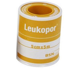 CEROTTO IN ROCCHETTO LEUKOPOR IPOALLERGENICO TESSUTO NON TESSUTO BIANCO 5X500 CM - Farmacia Murachelli Di Putelli dr. Giovanni