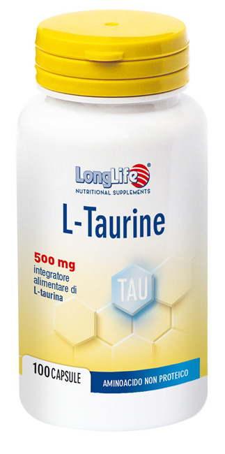 LONGLIFE L-TAURINE 500 MG 100 CAPSULE DI GELATINA DA 6,2 G - Farmacia Murachelli Di Putelli dr. Giovanni