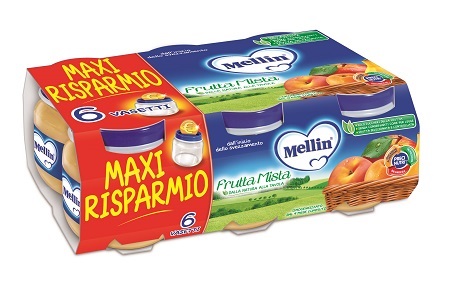 MELLIN OMOGENEIZZATO FRUTTA MISTA 100 G 6 PEZZI - Farmacia Murachelli Di Putelli dr. Giovanni