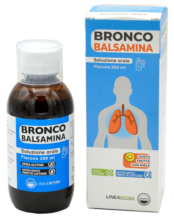 BRONCOBALSAMINA SOLUZIONE ORALE 200 ML GUSTO FRUTTA CON MIELE - Farmacia Murachelli Di Putelli dr. Giovanni