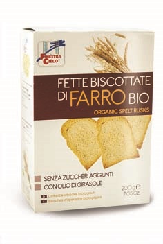 FSC FETTE BISCOTTATE DI FARRO BIO SENZA ZUCCHERI AGGIUNTI CON OLIO DI GIRASOLE SENZA OLIO DI PALMA 200 G - Farmacia Murachelli Di Putelli dr. Giovanni