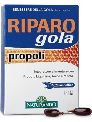 RIPARO GOLA PROPOLI 20 AMPOLLE BEVIBILI - Farmacia Murachelli Di Putelli dr. Giovanni