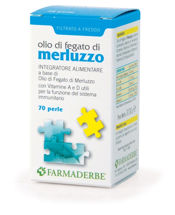 OLIO DI FEGATO DI MERLUZZO 70 PERLE - Farmacia Murachelli Di Putelli dr. Giovanni