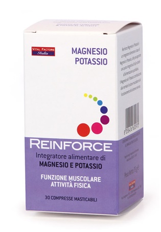 REINFORCE MAGNESIO + POTASSIO 30 COMPRESSE MASTICABILI - Farmacia Murachelli Di Putelli dr. Giovanni