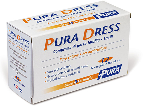 GARZA IDROFILA PURA DRESS 18X40CM 12 PEZZI - Farmacia Murachelli Di Putelli dr. Giovanni