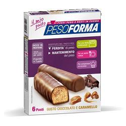 PESOFORMA BARRETTA CIOCCOLATO CARAMELLO 12 X 31 G - Farmacia Murachelli Di Putelli dr. Giovanni