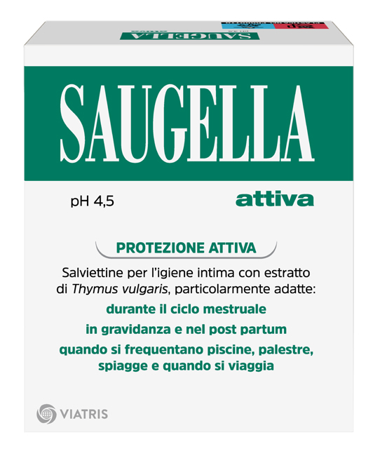 SAUGELLA ATTIVA SALVIETTINE DETERGENTI 10 BUSTINE - Farmacia Murachelli Di Putelli dr. Giovanni