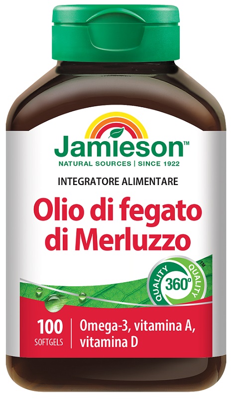 JAMIESON OLIO DI FEGATO DI MERLUZZO 100 PERLE - Farmacia Murachelli Di Putelli dr. Giovanni