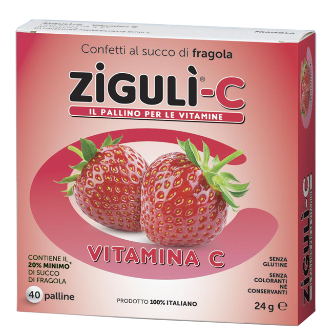 ZIGULI C FRAGOLA 40 CONFETTI 24 G - Farmacia Murachelli Di Putelli dr. Giovanni
