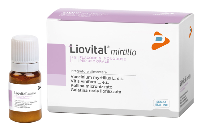 LIOVITAL MIRTILLO 8 FLACONCINI 10 ML - Farmacia Murachelli Di Putelli dr. Giovanni