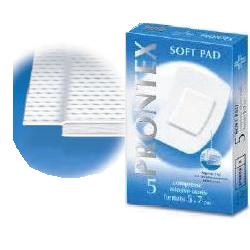 GARZA PRONTEX SOFT PAD COMPRESSA 5X7 CM 5 PEZZI - Farmacia Murachelli Di Putelli dr. Giovanni