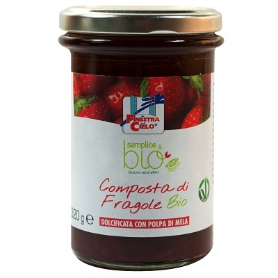 COMPOSTA DI FRAGOLE CON POLPA DI MELA BIO 320 G - Farmacia Murachelli Di Putelli dr. Giovanni