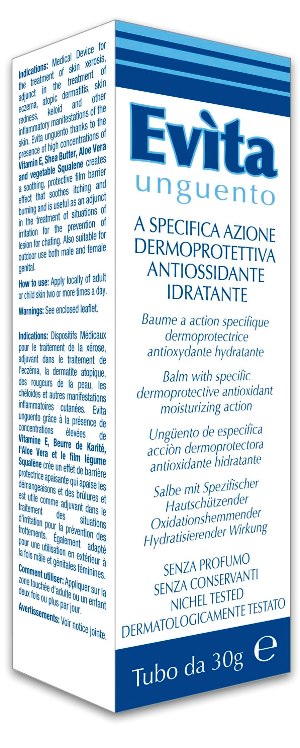 EVITA UNGUENTO A SPECIFICA AZIONE DERMOPROTETTIVA ANTIOSSIDANTE IDRATANTE 30 ML - Farmacia Murachelli Di Putelli dr. Giovanni