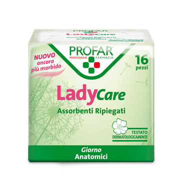 LADYCARE ASSORBENTI GIORNO ANATOMICO 16 PEZZI PROFAR - Farmacia Murachelli Di Putelli dr. Giovanni