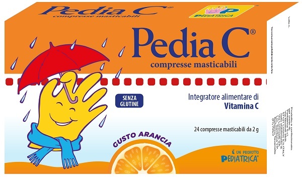 PEDIA C ARANCIA 24 COMPRESSE MASTICABILI - Farmacia Murachelli Di Putelli dr. Giovanni