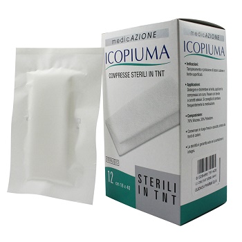 ICOPIUMA GARZA COMPRESSA IN TESSUTO NON TESSUTO ADESIVA 18X40 CM 12 PEZZI - Farmacia Murachelli Di Putelli dr. Giovanni