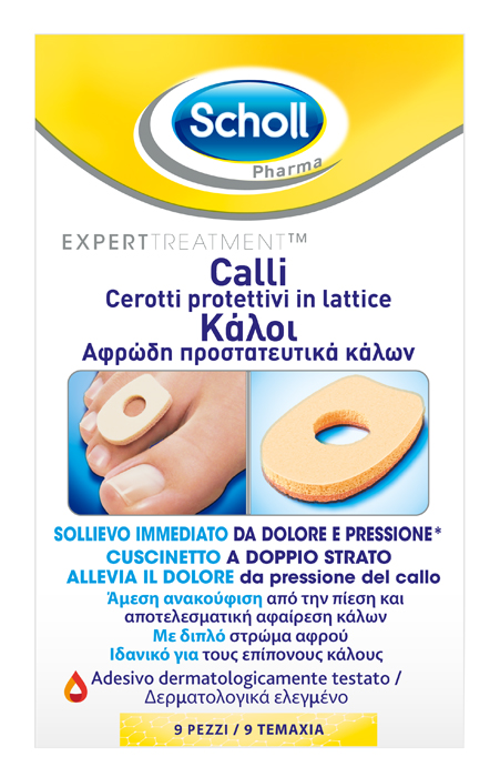 CEROTTO PROTETTIVO PER CALLI SCHOLL IN LATTICE 9 PEZZI - Farmacia Murachelli Di Putelli dr. Giovanni