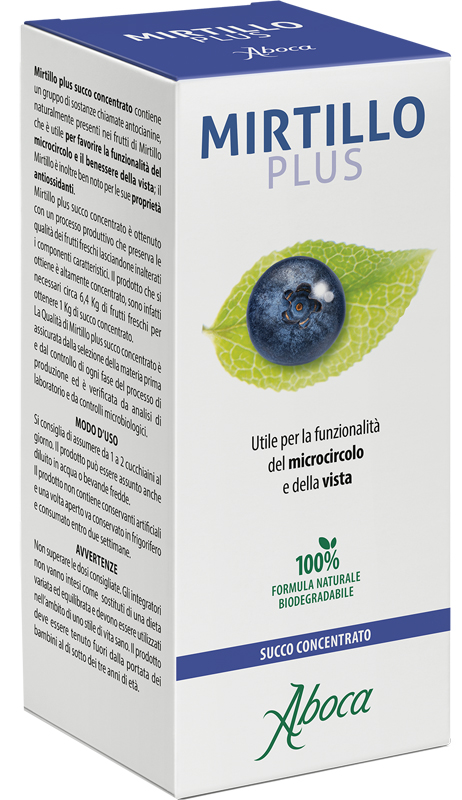 MIRTILLO PLUS SUCCO CONCENTRATO 100 ML - Farmacia Murachelli Di Putelli dr. Giovanni