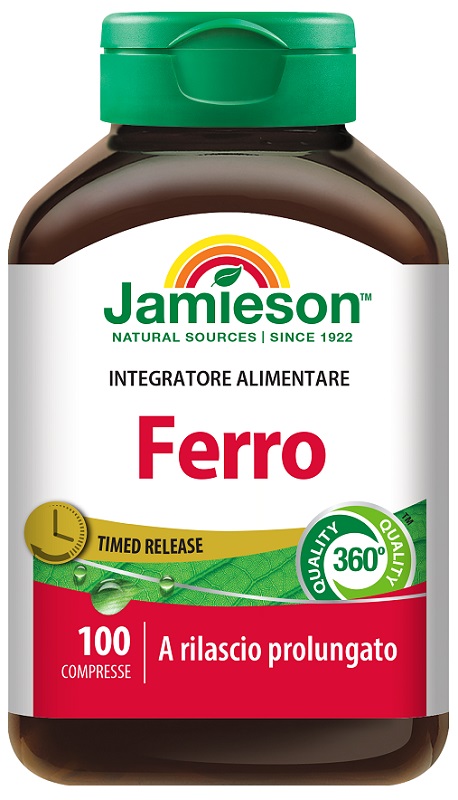 JAMIESON FERRO A RILASCIO PROLUNGATO 100 COMPRESSE - Farmacia Murachelli Di Putelli dr. Giovanni