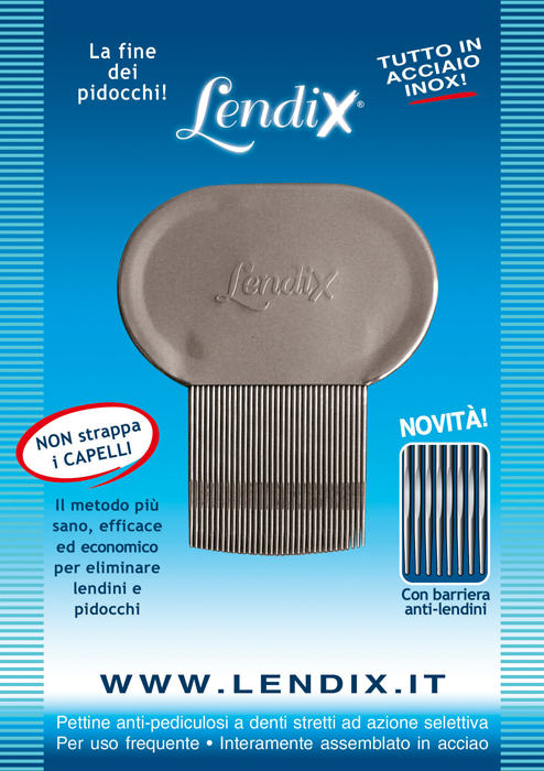 LENDIX PETTINE PREMIUM ANTIPIDOCCHI IN ACCIAIO - Farmacia Murachelli Di Putelli dr. Giovanni