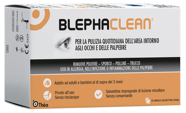 BLEPHACLEAN GARZE OCULARI STERILI A BASE DI ACIDO IALURONICO 20 PEZZI - Farmacia Murachelli Di Putelli dr. Giovanni
