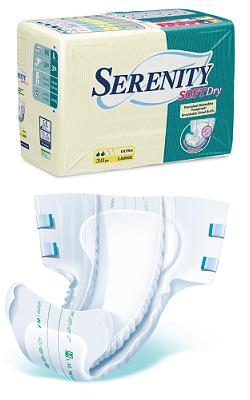PANNOLONE PER INCONTINENZA SERENITY SOFTDRY FORMATO EXTRA TAGLIA MEDIUM 30 PEZZI - Farmacia Murachelli Di Putelli dr. Giovanni