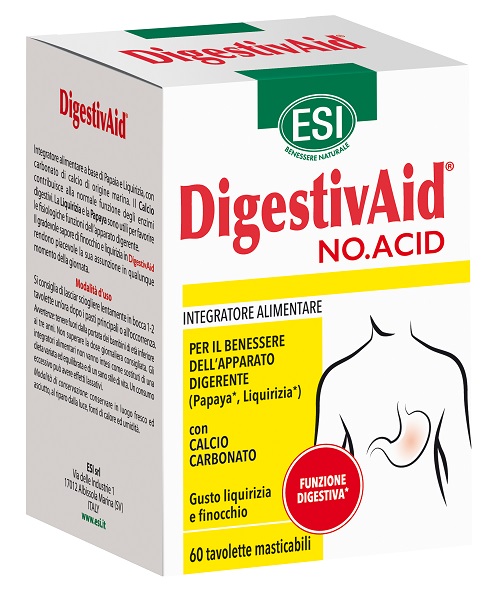 ESI DIGESTIVAID NO ACID 60 TAVOLETTE - Farmacia Murachelli Di Putelli dr. Giovanni
