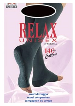 RELAX UNISEX 140 GAMBALETTO COTTON PUNTA APERTA NATUR 2 M - Farmacia Murachelli Di Putelli dr. Giovanni