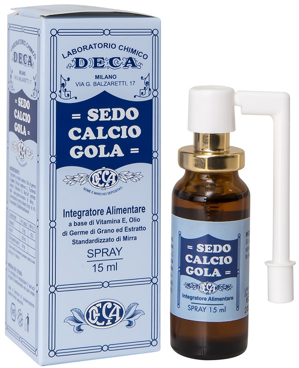 SEDO CALCIO GOLA SPRAY 15 ML - Farmacia Murachelli Di Putelli dr. Giovanni