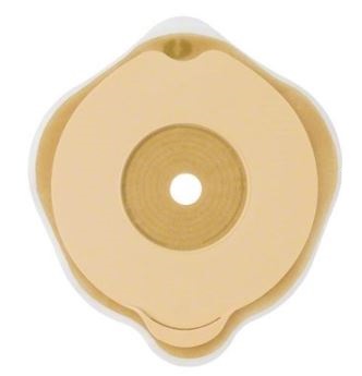 PLACCA PIANA FLEXIMA KEY 60 MM CON PROTETTORE CUTANEO IDROCOLLOIDALE E FLANGIA 5 PEZZI - Farmacia Murachelli Di Putelli dr. Giovanni