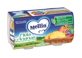 MELLIN OMOGENEIZZATO MELA ANANAS 100 G 2 PEZZI - Farmacia Murachelli Di Putelli dr. Giovanni